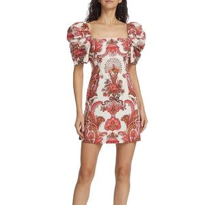Cara Cara Kelly Puff Sleeve mini dress. Worn only once!